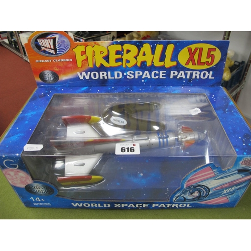616 - A Product Enterprise Diecast Model, Gerry Anderson is Fireball XL5, World Space Patrol, boxed.
