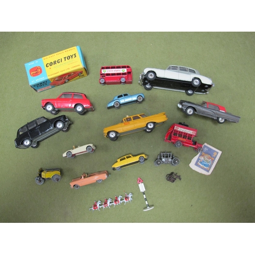 677 - A Collection of Diecast Model Vehicles by Corgi Toys, Dinky Toys, Matchbox (Lesney), to include Dink... 