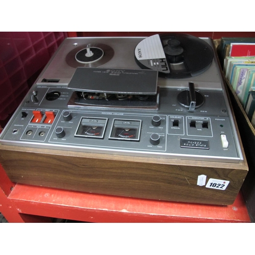 1022 - Sony 1960's Reel to Reel Tape Player, TC-366 solid state.