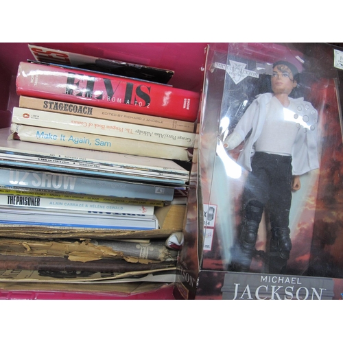 1023 - Michael Jackson Street Life Signing Doll, The Beatles magazines, Elvis A to Z, U2 Show, other public... 