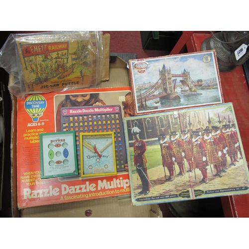 1026 - Razzle Dazzle Multiplier, jigsaws, two popular puzzles, etc:- One Box.