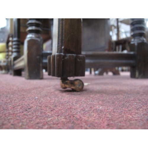 1582 - A Chippendale Style Mahogany Silver Table, with a pierced gallery on square supports, united by pier... 