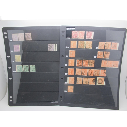 216 - A Large Collection of Queen Victoria G.B, line engraved and surface printed stamps, includes a numbe... 