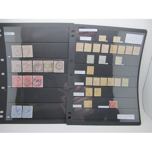 216 - A Large Collection of Queen Victoria G.B, line engraved and surface printed stamps, includes a numbe... 