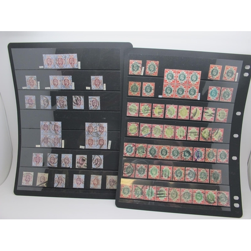 237 - A Four Ring Binder Containing a Huge Accumulation of KEDVII Used Stamps From ½d - £1, good to fine u... 