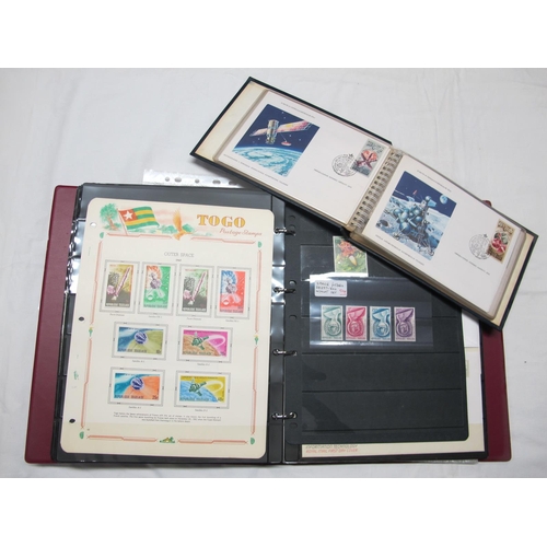 83 - A Collection of Stamps, relating to Space Exploration, housed in two albums.