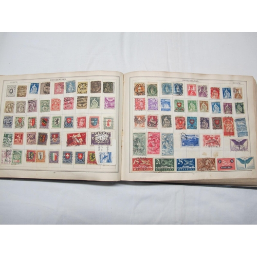 84 - Early 'Improved Stamp Album' (18th Edition), containing Worldwide stamps, mostly pre WWII.