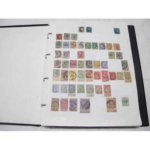 97 - Belgium and Belgian Congo Stamp Collection, early to modern, housed in a black binder, although part... 