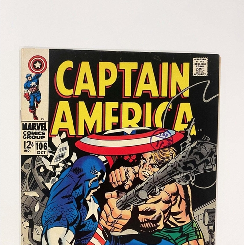 368 - Captain America #106 Marvel Comic Cent Copy 1968, good condition.