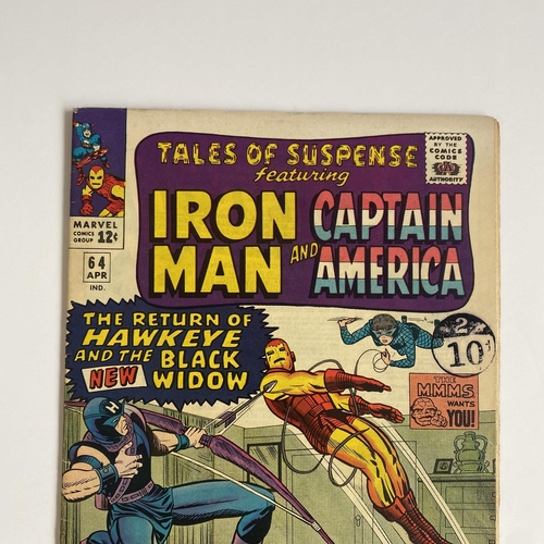 370 - Tales of Suspense #64 Marvel Comic, featuring Iron Man and Captain America,  good condition