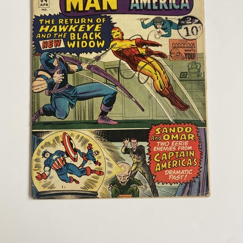 370 - Tales of Suspense #64 Marvel Comic, featuring Iron Man and Captain America,  good condition