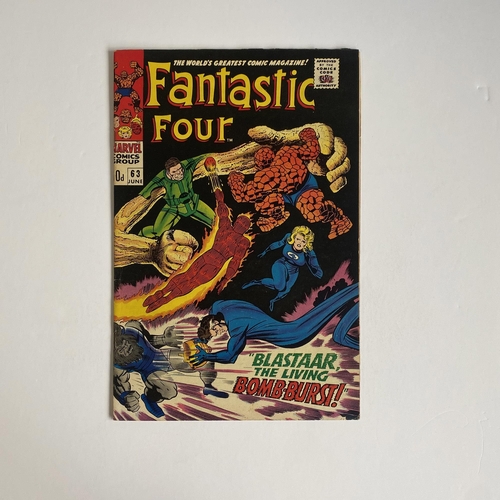 373 - Fantastic Four #63 Marvel Comic, fair condition.