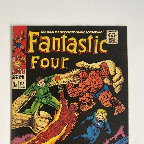 373 - Fantastic Four #63 Marvel Comic, fair condition.