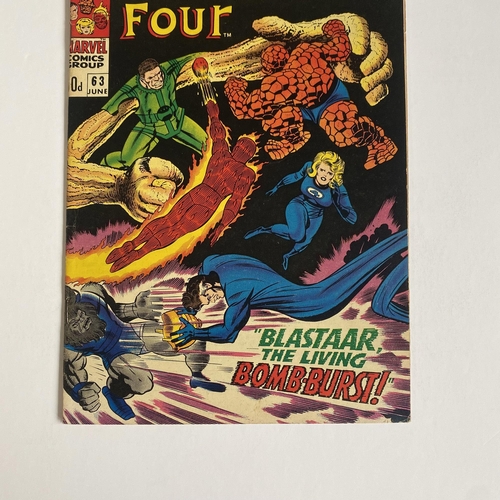 373 - Fantastic Four #63 Marvel Comic, fair condition.