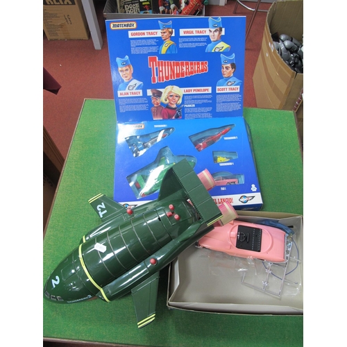 498 - Model of Thunderbird 2 - 41cm, boxed, Matchbox Thunderbirds Rescue Pack and boxed Japanese labelled ... 