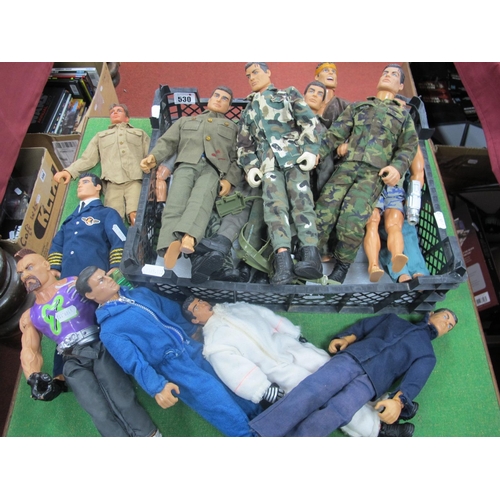 530 - Fifteen Action Man Figures.