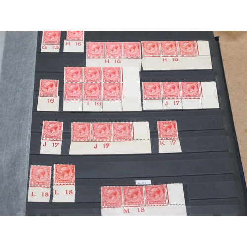 209 - G.B A Stockbook of KGV Control Singles, Strips and Blocks of Six, from Downey Heads to Photogravure,... 