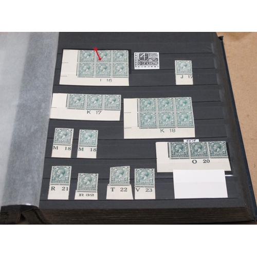 209 - G.B A Stockbook of KGV Control Singles, Strips and Blocks of Six, from Downey Heads to Photogravure,... 