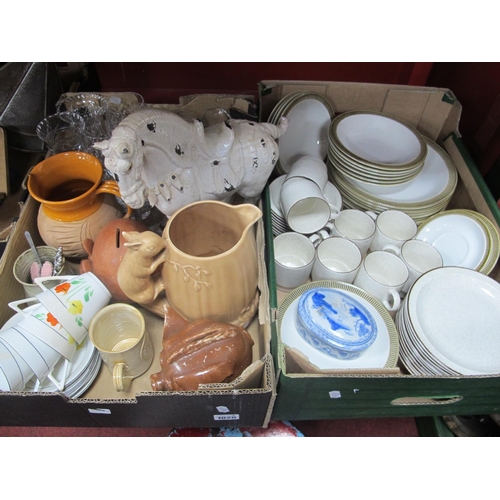 1020 - Poole Oven to Table Ware, approximately fifty six pieces, Tang Horse, ceramics, etc:- Two Boxes