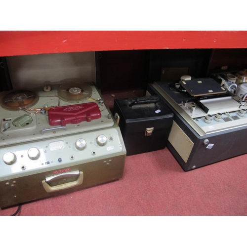 1032 - Two Reel to Reel Tape Decks, a Ferragraph Series 7 and a Ferrograph Series 5, with their instruction... 