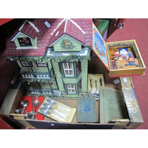 1035 - A Compton & Woodhouse Magical Musical Dolls House 'Home Sweet Home', with certificate, a musical boo... 