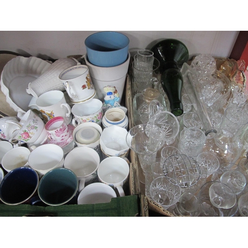 1069 - One Box of Glassware, Whisky glasses etc, mugs etc:- Two Boxes.