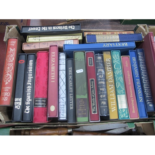 1105 - Twenty Two Folio Society Editions, historical reference, etc, all in slipcases:- One Box.