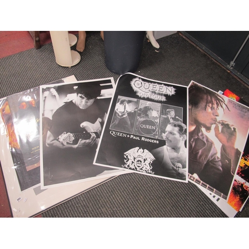 1166 - Twenty Music Posters, to include Trivium, Johnny Marr, Bob Marley, Beatles, Queen, Funeral For a Fri... 