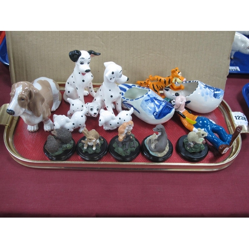 1238 - Copenhagen Bassett Hound 356, Disney Dalmations and Goofy, etc:- One Tray.