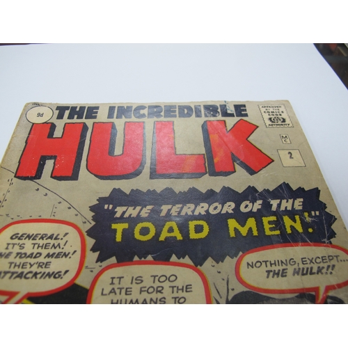 318 - The Incredible Hulk #2 Marvel Comic 1962. Pence version