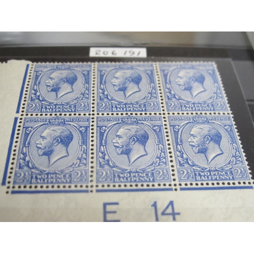 209 - G.B A Stockbook of KGV Control Singles, Strips and Blocks of Six, from Downey Heads to Photogravure,... 