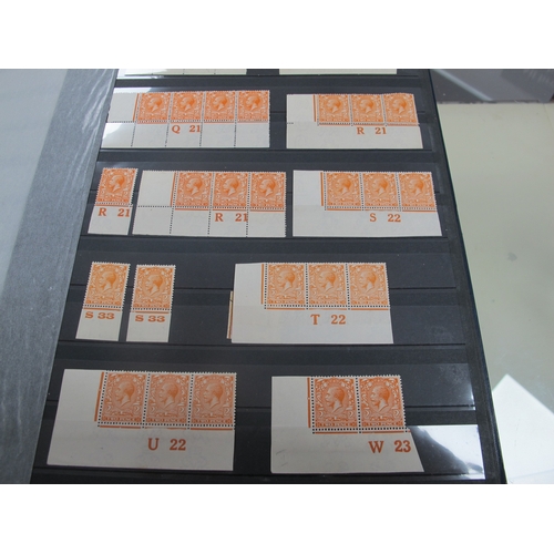 209 - G.B A Stockbook of KGV Control Singles, Strips and Blocks of Six, from Downey Heads to Photogravure,... 