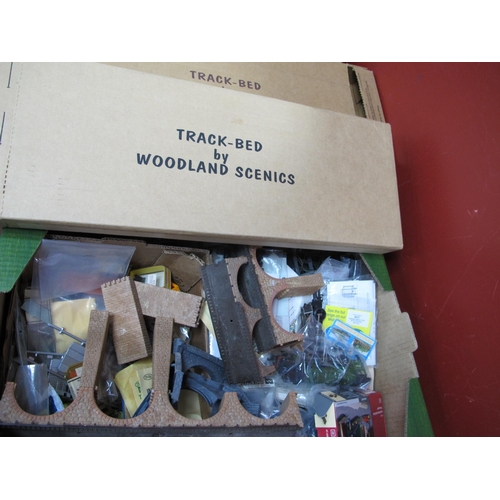 1007 - Contents of a Railway Modelers Workshop, to include lineside figures, bodyshells, couplers, declas, ... 