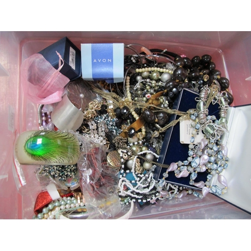 1015 - A Mixed Lot of Assorted Costume Jewellery, including bead necklaces, etc :- One Box