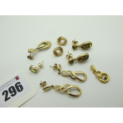 296 - Modern Earrings, including 