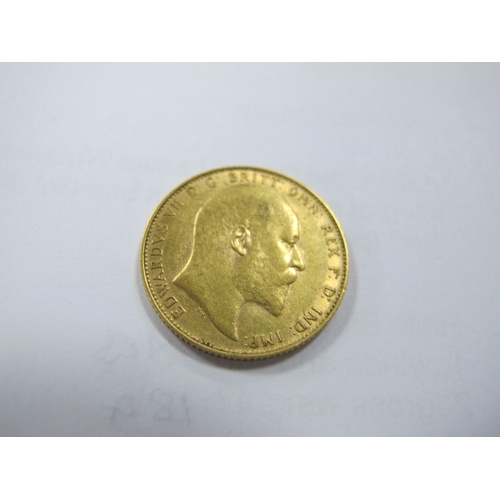 207 - An Edward VII Sovereign, 1910.