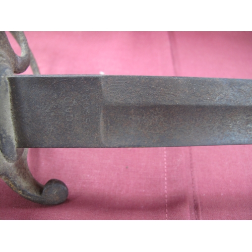 494 - A Victorian British Army Pattern 1821 Cavalry Sword Marked 'Prosser London' on ricasso with scabbard... 