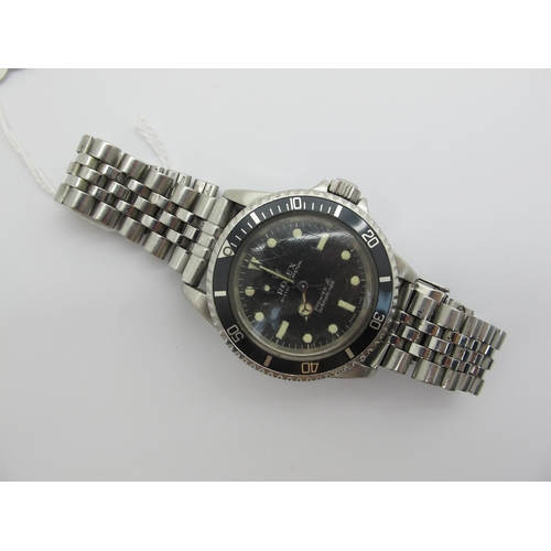 248 - Rolex; A c.1960's Submariner Stainless Steel Automatic Gent's Wristwatch, Model: 5513, Serial No: 17... 