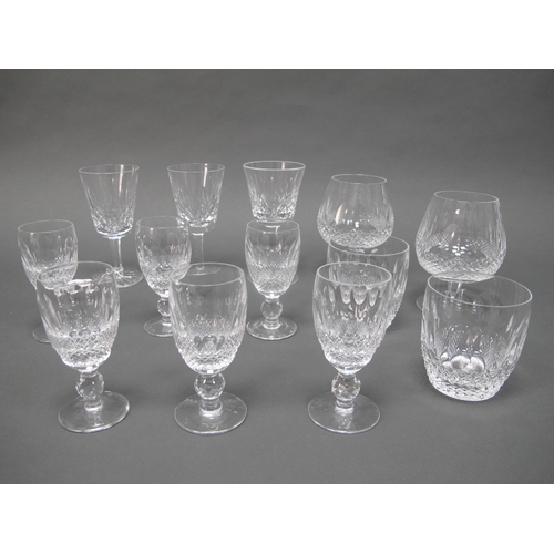 1010 - A Part Suite of Waterford 'Colleen Encore' Glassware, comprising; two tumblers, two brandy glasses a... 