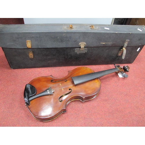 1151 - A Violin, with two piece back, bears label for 