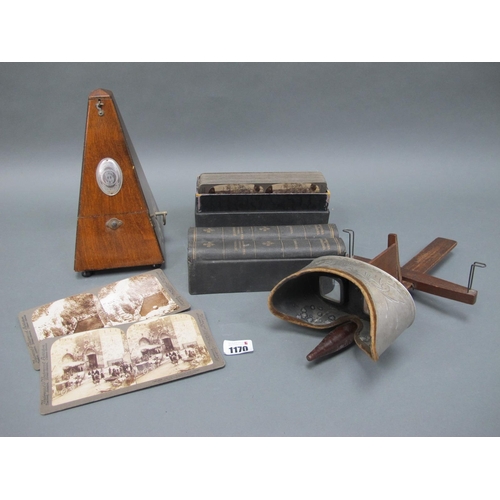 1170 - An Underwood and Underwood Stereoscopic Viewer and a Box of Cards 'Jerusalem Through the Stereoscope... 