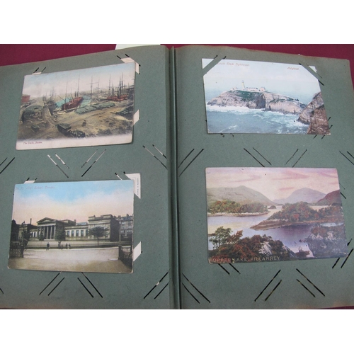 1187 - An Album of Early XX Century Picture Postcards, containing topographical views including Sheffield, ... 