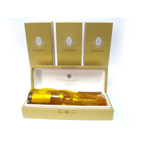 1359 - Champagne - Four Bottles of Louis Roederer Champagne Cristal 2012, wrapped and in presentation box o... 