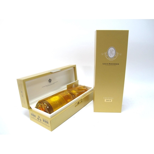 1368 - Champagne - Two Bottles of Louis Roederer Champagne Cristal 2012, wrapped and in presentation box of... 