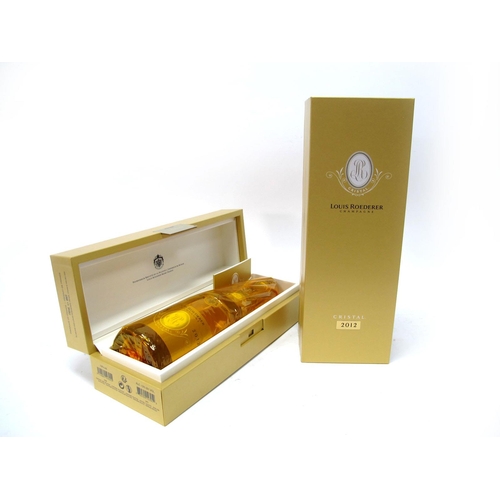 1372 - Champagne - Two Bottles of Louis Roederer Champagne Cristal 2012, wrapped and in presentation box of... 