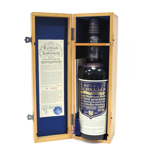 1376 - Whisky - Royal Lochnagar Selected Reserve Highland Malt Scotch Whisky, bottle number 09320, 75cl., 4... 