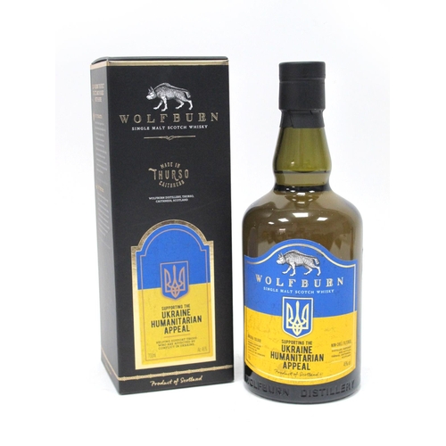 1388 - Whisky - Wolfburn Single Malt Scotch Whisky, supporting the Ukraine humanitarian appeal, 700ml., 46%... 