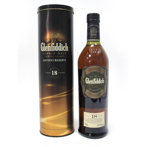 1392 - Whisky - Glenfiddich Ancient Reserve Single Malt Scotch Whisky Aged 18 Years, 700ml., 40% Vol. in ti... 