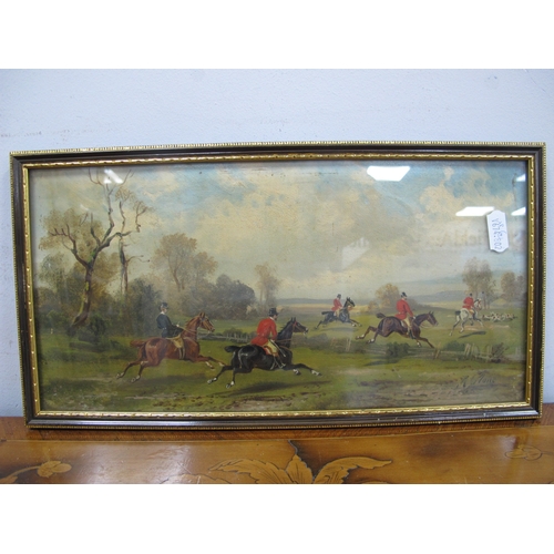 1289 - RUDOLPH STONE (1838-1914) Hunting Scenes, oils on board, a set of four, signed lower left and right,... 