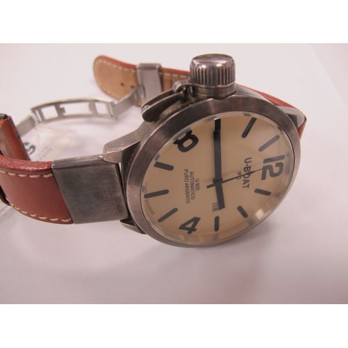 571 - A U-Boat IFO U-925 Automatico Puro Argento Large Gent's Wristwatch, face diameter 5cm, no paperwork ... 